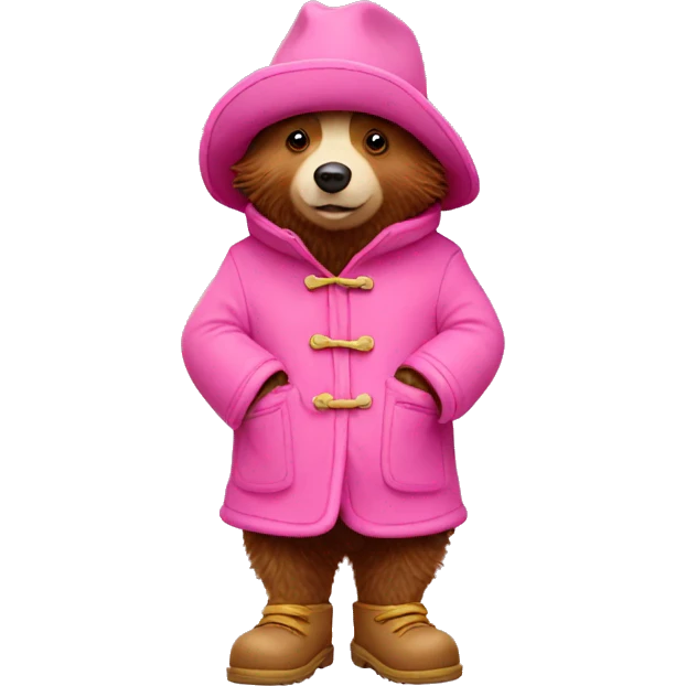 Paddington wearing pink uggs emoji
