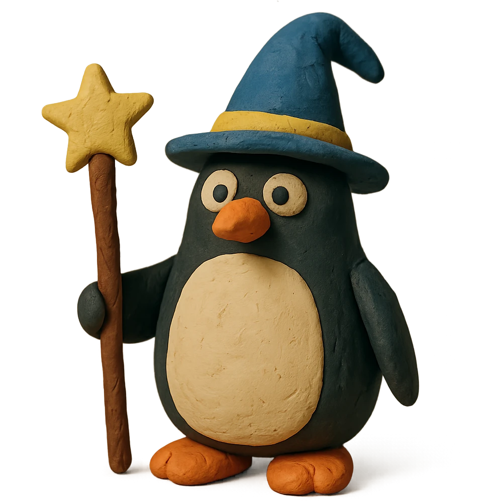 penguin wizard emoji