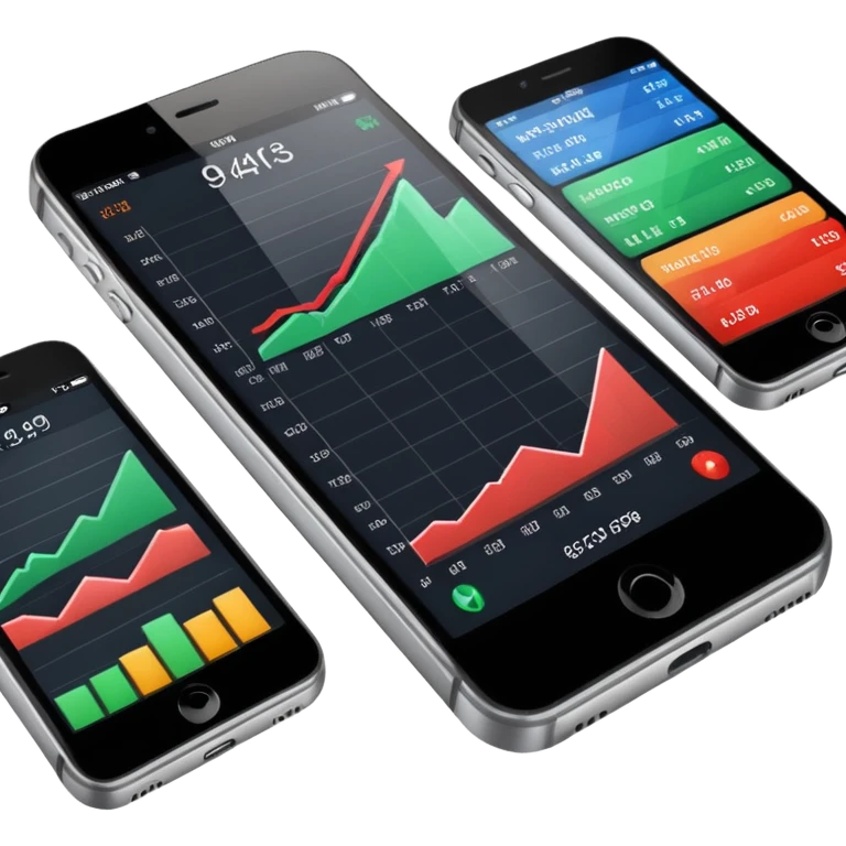 Iphone trading charts detail emoji