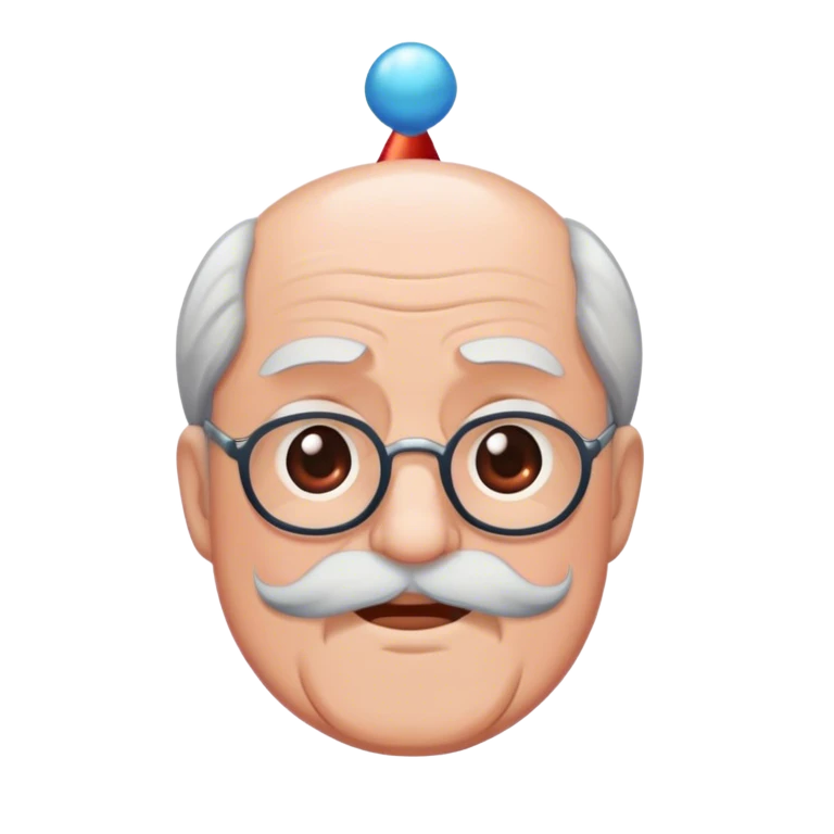 Old man birthday emoji