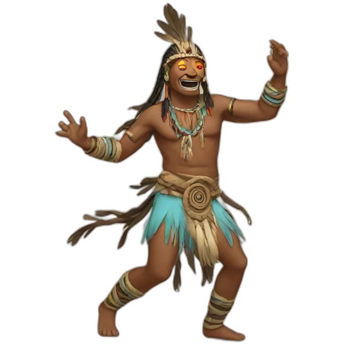Shaman dancing emoji