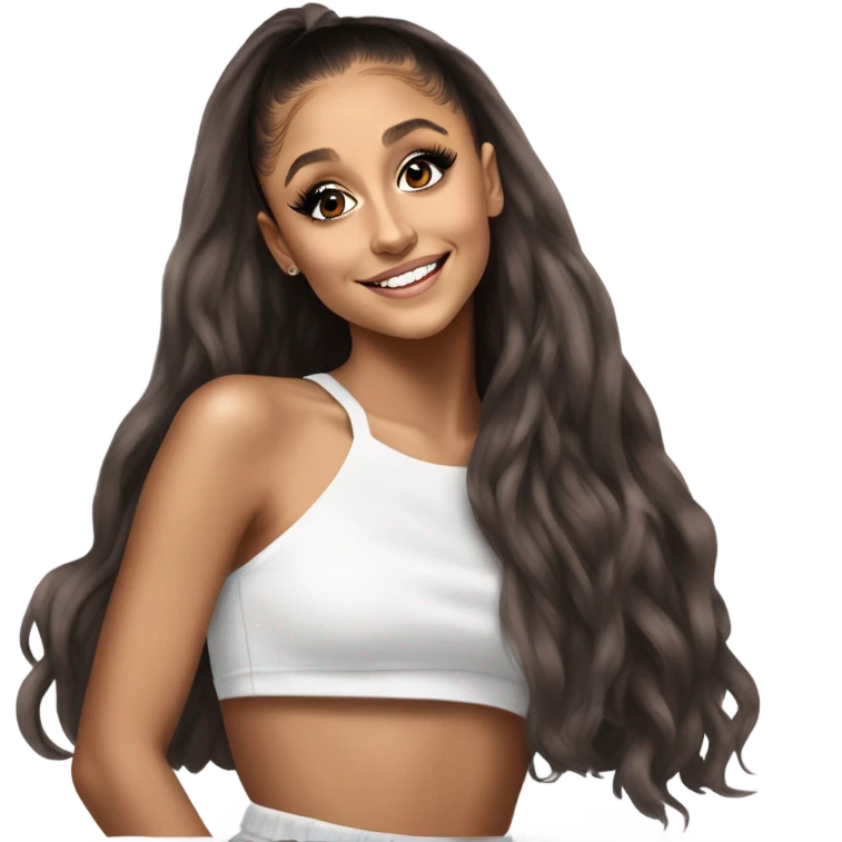 Hyper Realism Ariana Grande photo  emoji