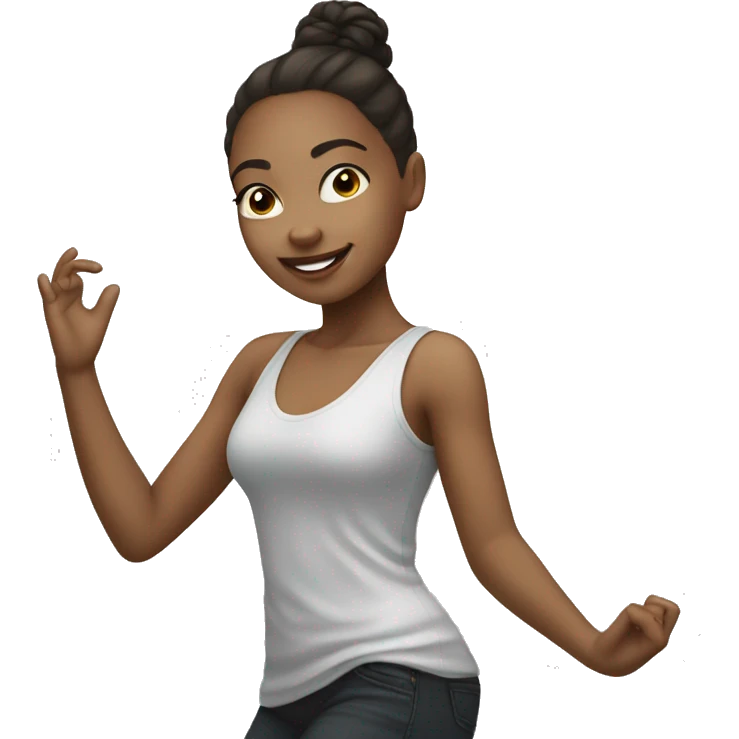  Light skinned Girl dancing emoji