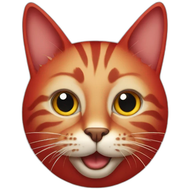 Cat red emoji