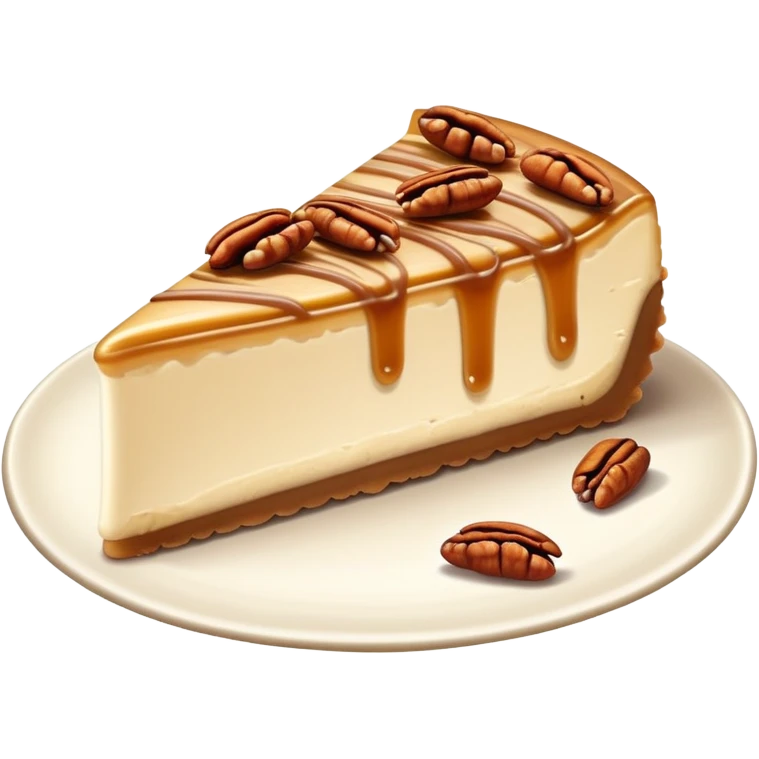 Praline cheesecake slice  emoji
