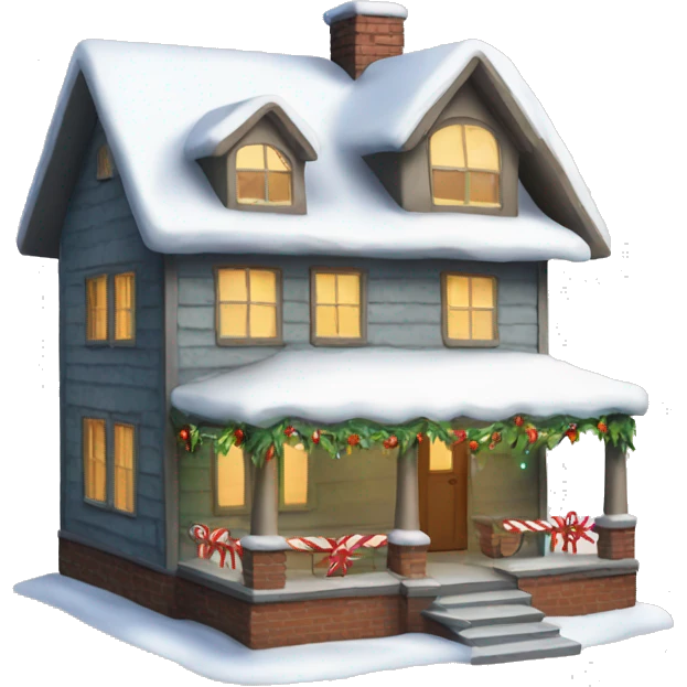christmas house  emoji