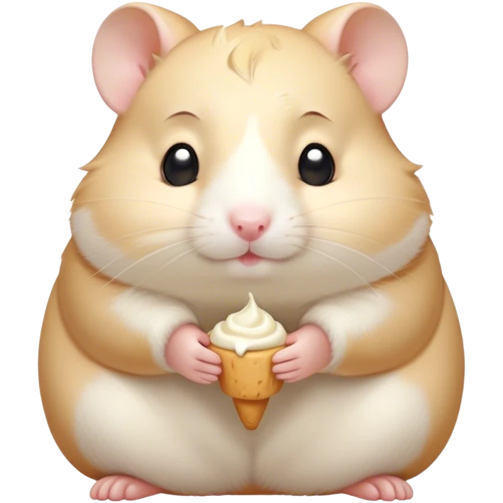 Meme-Worthy Cute Sleeping Cream Hamster Portrait Emoji, Head resting peacefully with a contented smile, showcasing a delightfully compact build and a luxuriously soft cream coat, eyes shut in a serene nap, Simplified yet hilariously adorable features, highly detailed, glowing with a soft, drowsy light, high shine, relaxed and utterly lovable, stylized with an air of playful laziness, bright and heartwarming, soft glowing outline, capturing the essence of a comically sleepy hamster, so meme-worthy it feels like it could instantly become the next viral sensation of adorable slumber! emoji