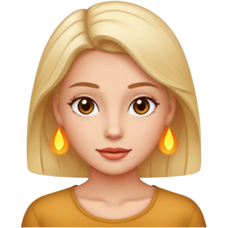 woman with glowing skin on skin emoji