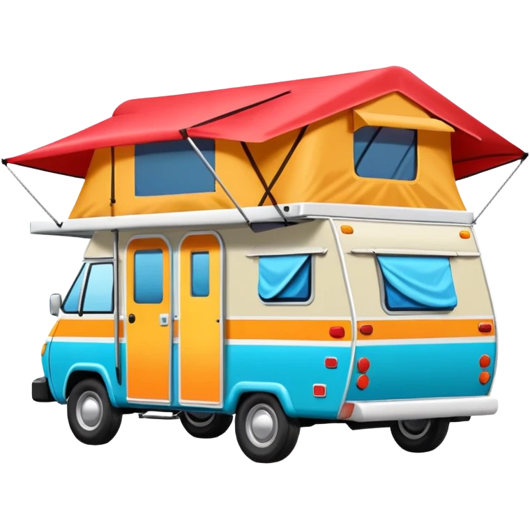 pop up camper emoji