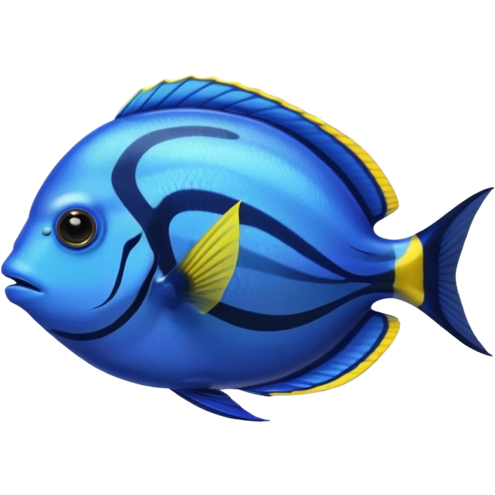 blue tang fish with an aquarium emoji