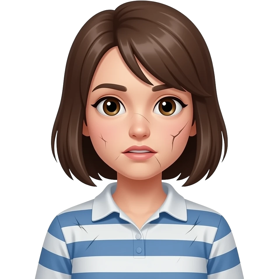 У девушки катастрофа emoji