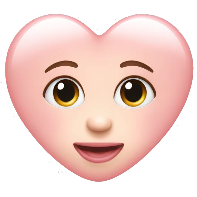 Baby pink heart emoji