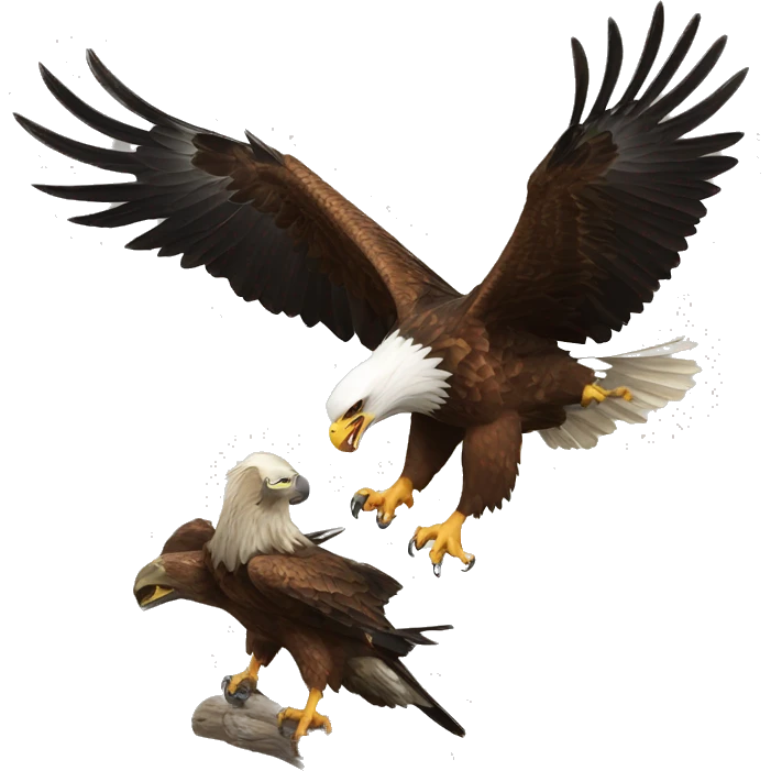 eagle attacking prey emoji