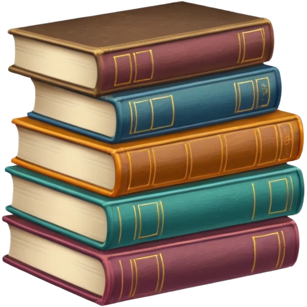 libros aesthetic de colores emoji