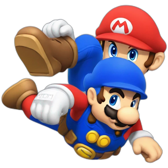 super mario point up emoji