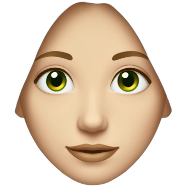 fair-skinned-pretty-woman-with-long straigh hair-green-eyes emoji