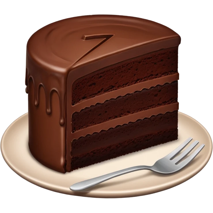 Chocolate cake emoji
