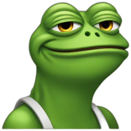 pepe long on bitcoin emoji