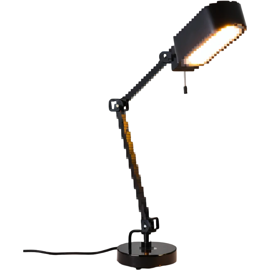 halogen desk lamp with bright white light emoji