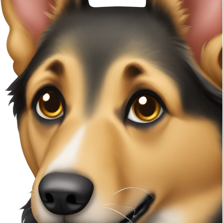 Transylvanian Hound German Shepherd mix dog emoji