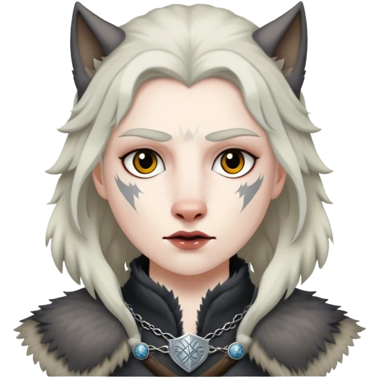 Wolf from game of thrones emoji