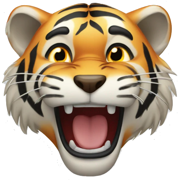 
tiger is crying emoji
