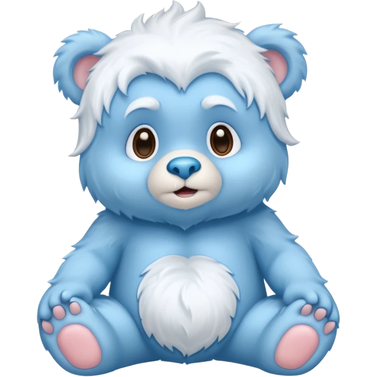 blue care baby bear yeti emoji