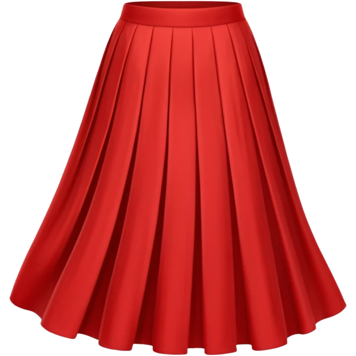 plain isolated red skirt emoji