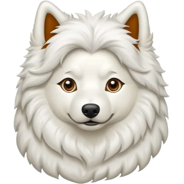 Haz a un samoyedo con mezcla de leon emoji