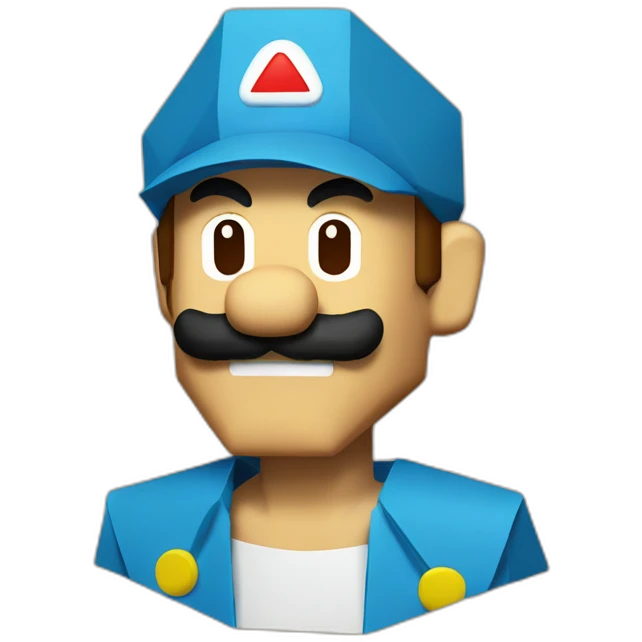 Origami mario emoji