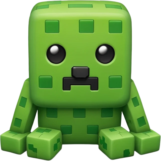Minecraft creeper plushy cute emoji