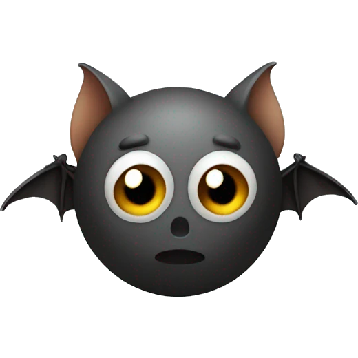 Bat with a ball emoji