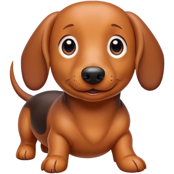 cute boy wiener dog  emoji