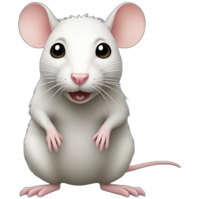 Rat qui a peur emoji