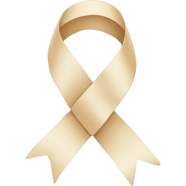 Beige ribbon  emoji