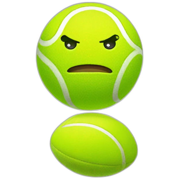 thinking tennis ball emoji