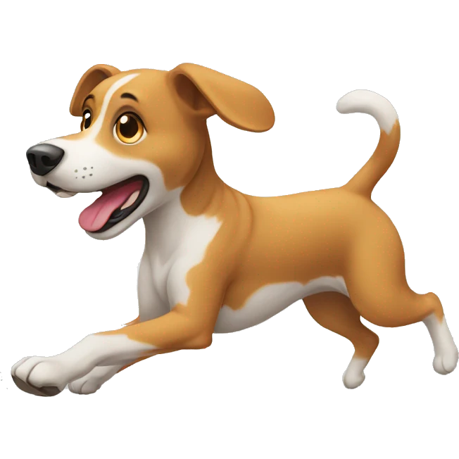 dog that is running emoji