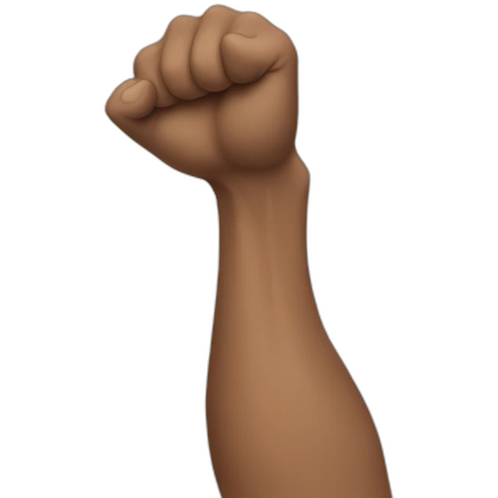 arm flexing emoji
