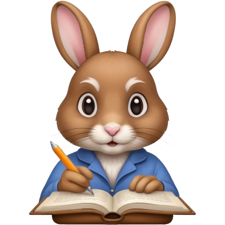 A rabbit soing Time-Intensive Manual Research emoji