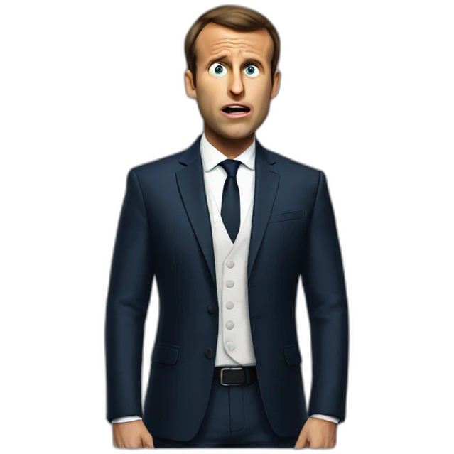 macron shocked emoji