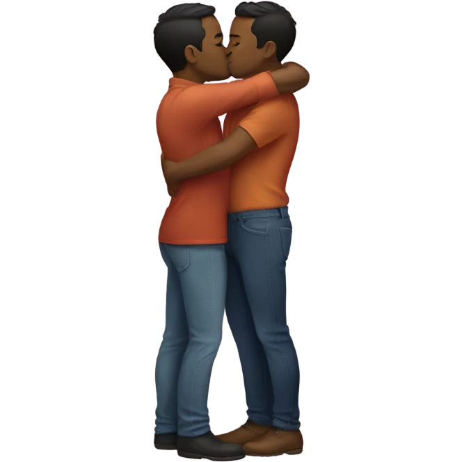 Gay people kissing emoji