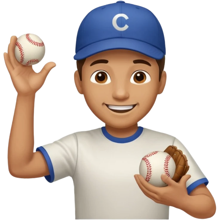 man energetically throwing a ball to the left emoji