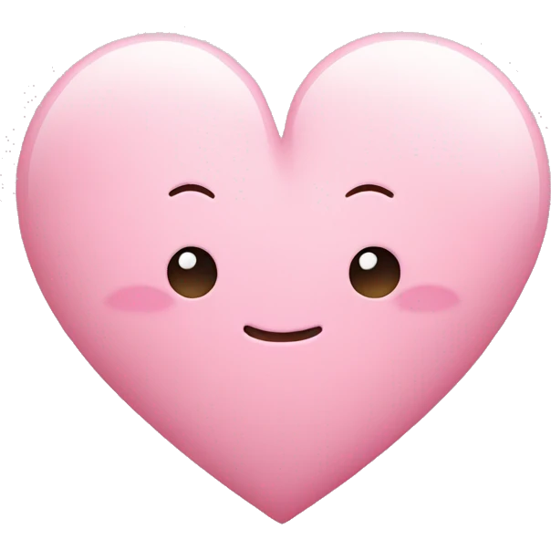 pastel pink heart with a G emoji
