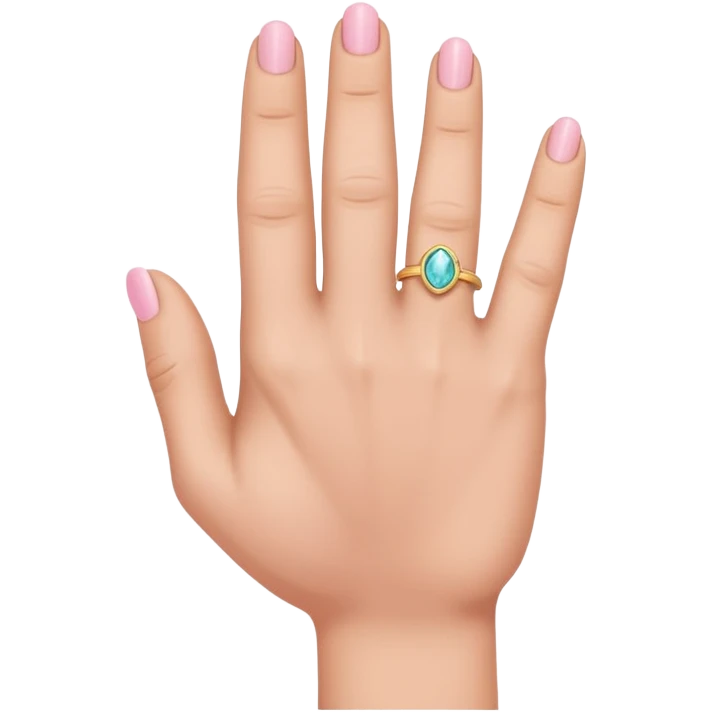 Hand with pinky and ring finger down  emoji