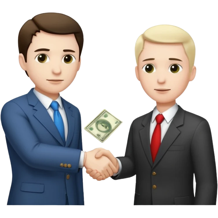 money + handshake + politician + Bribe emoji