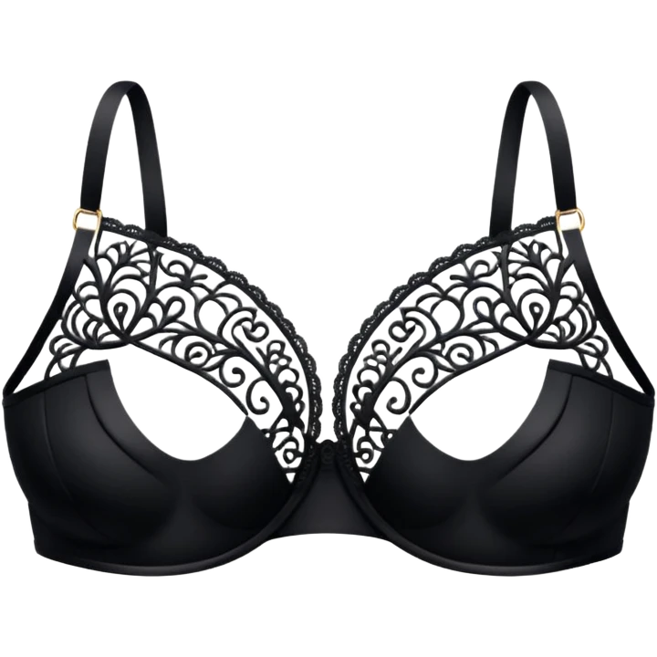 create an emoji, black bra, no human emoji