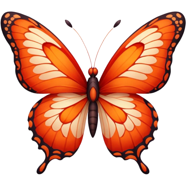 Red butterfly emoji