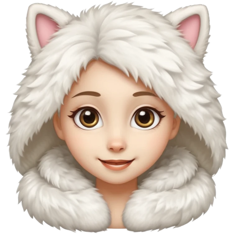 Attractive furry girl emoji