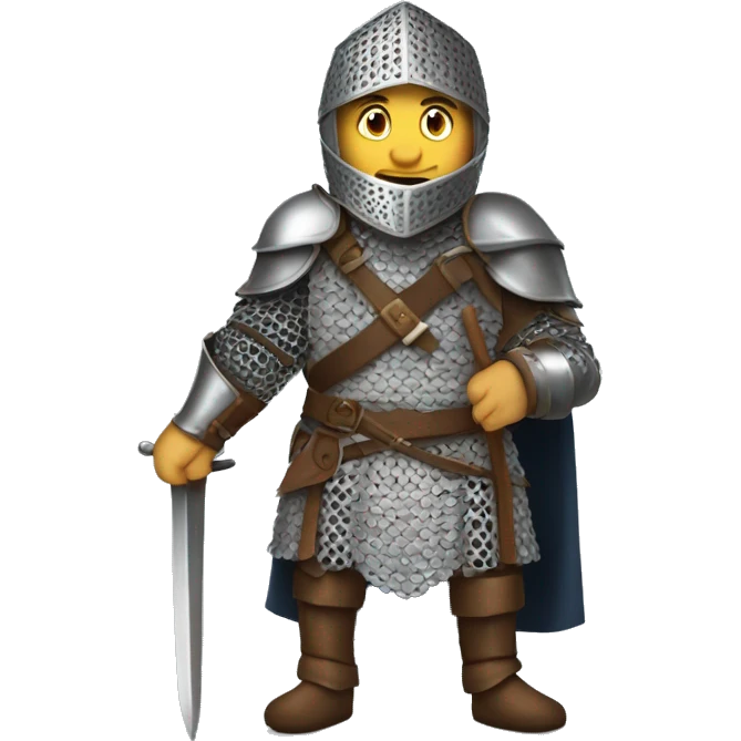 Chappell Roan as a knight in chainmail emoji