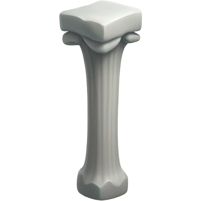A pillar with teeth all over it  emoji